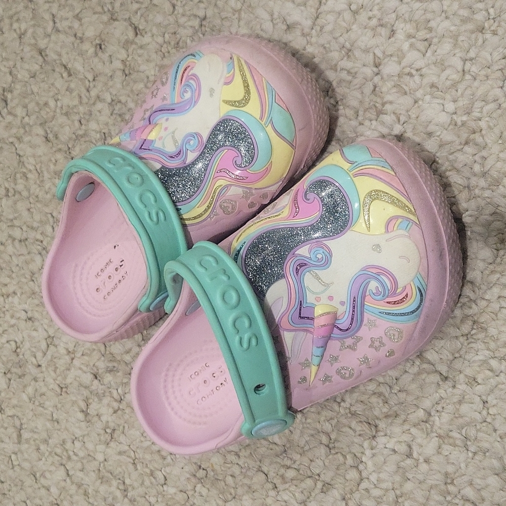 Unicorn Girls Crocs